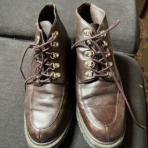 90s leather ankle boots